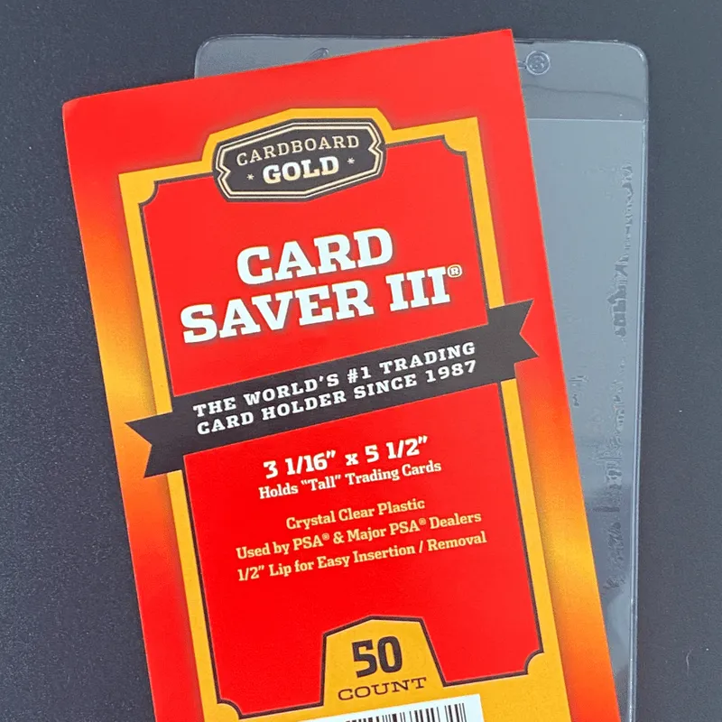 50ct Pack Card Saver 3 Semi-Rigid Holder