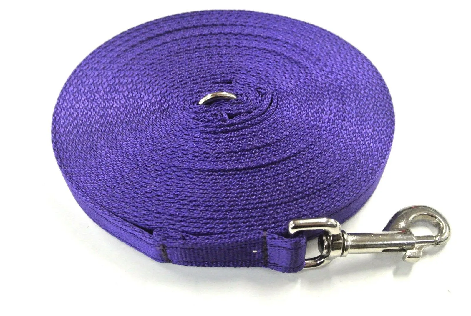 5ft - 50ft Dog Training Lead Obedience Recall Leash Long Dog Lead 25mm Cushion Webbing