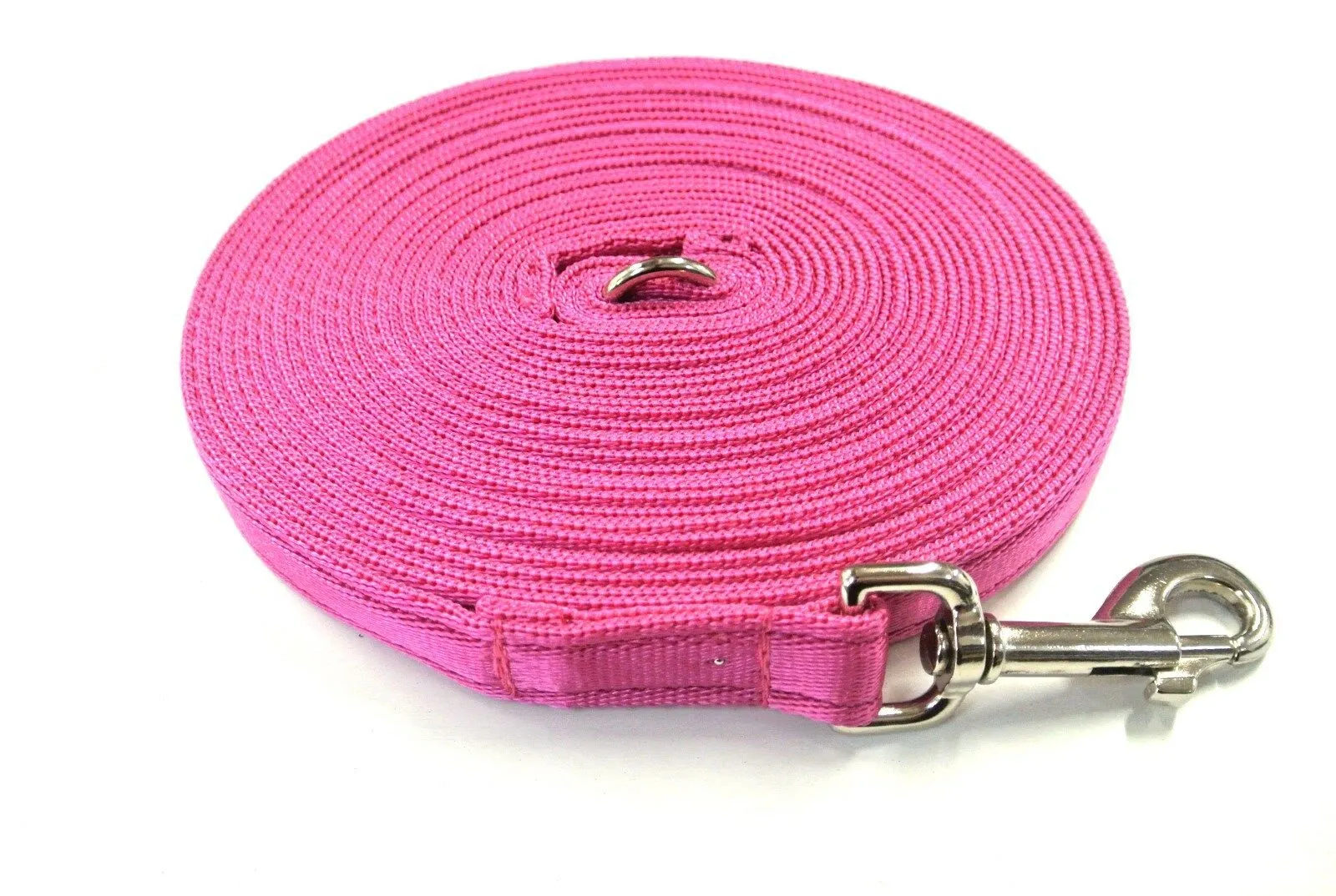 5ft - 50ft Dog Training Lead Obedience Recall Leash Long Dog Lead 25mm Cushion Webbing