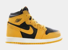 Air Jordan 1 High OG Pollen Infant Toddler Lifestyle Shoe (Pollen/Black/White)