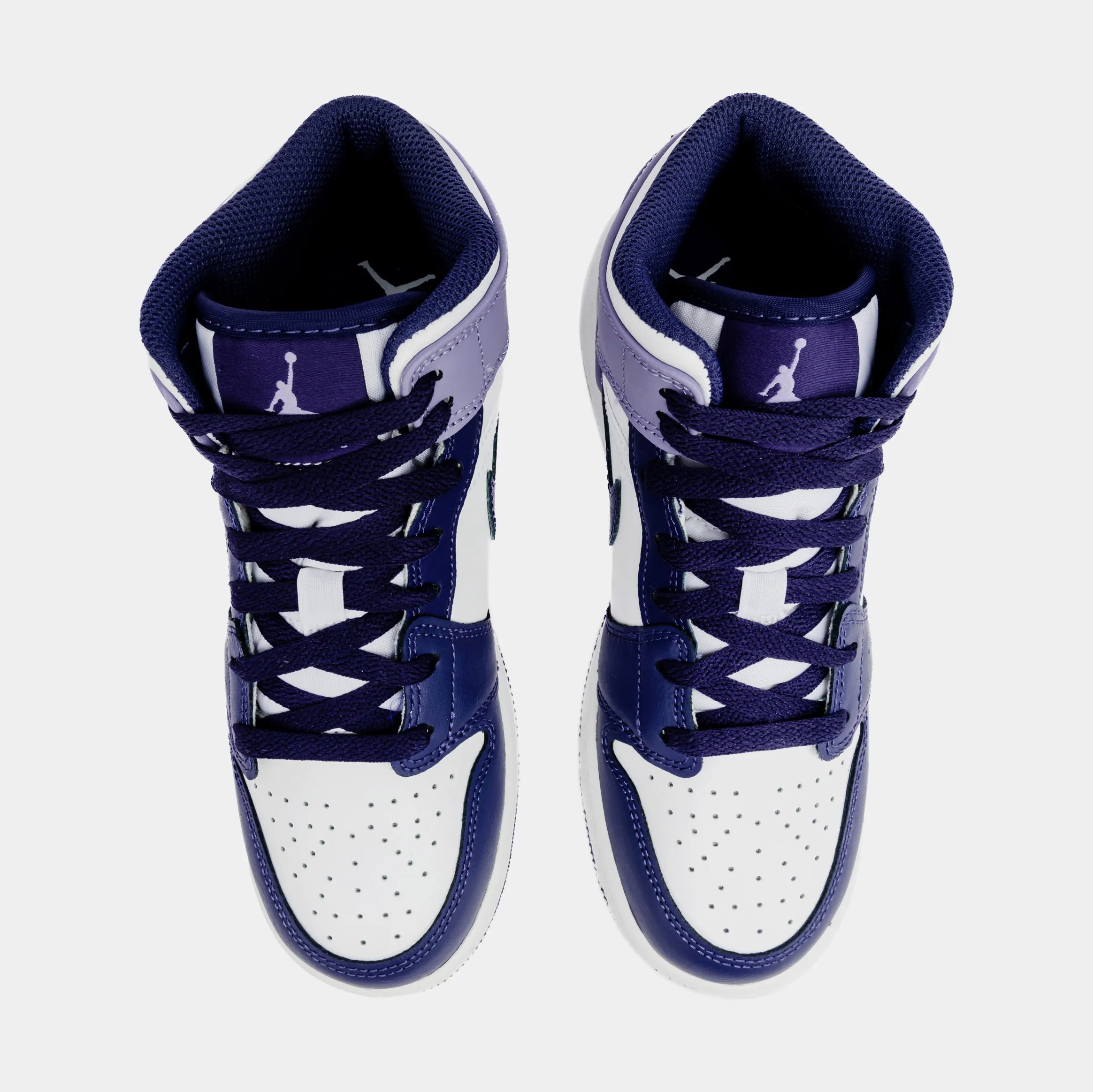 Air Jordan 1 Retro Mid Sky J Purple Grade School Lifestyle Shoes (Purple)