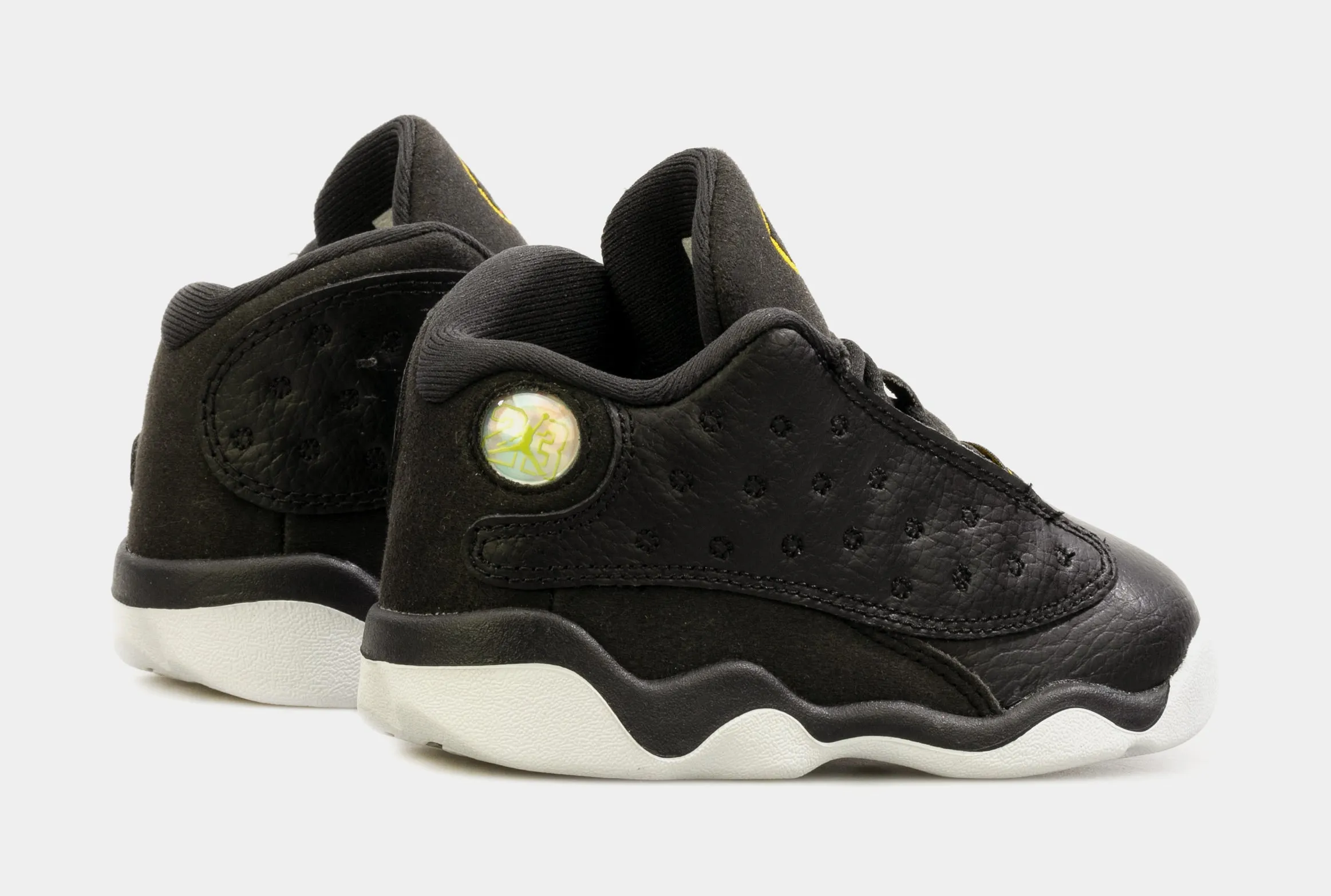 Air Jordan 13 Retro Playoffs Infant Toddler Lifestyle Shoes (Black/White) Free Shipping