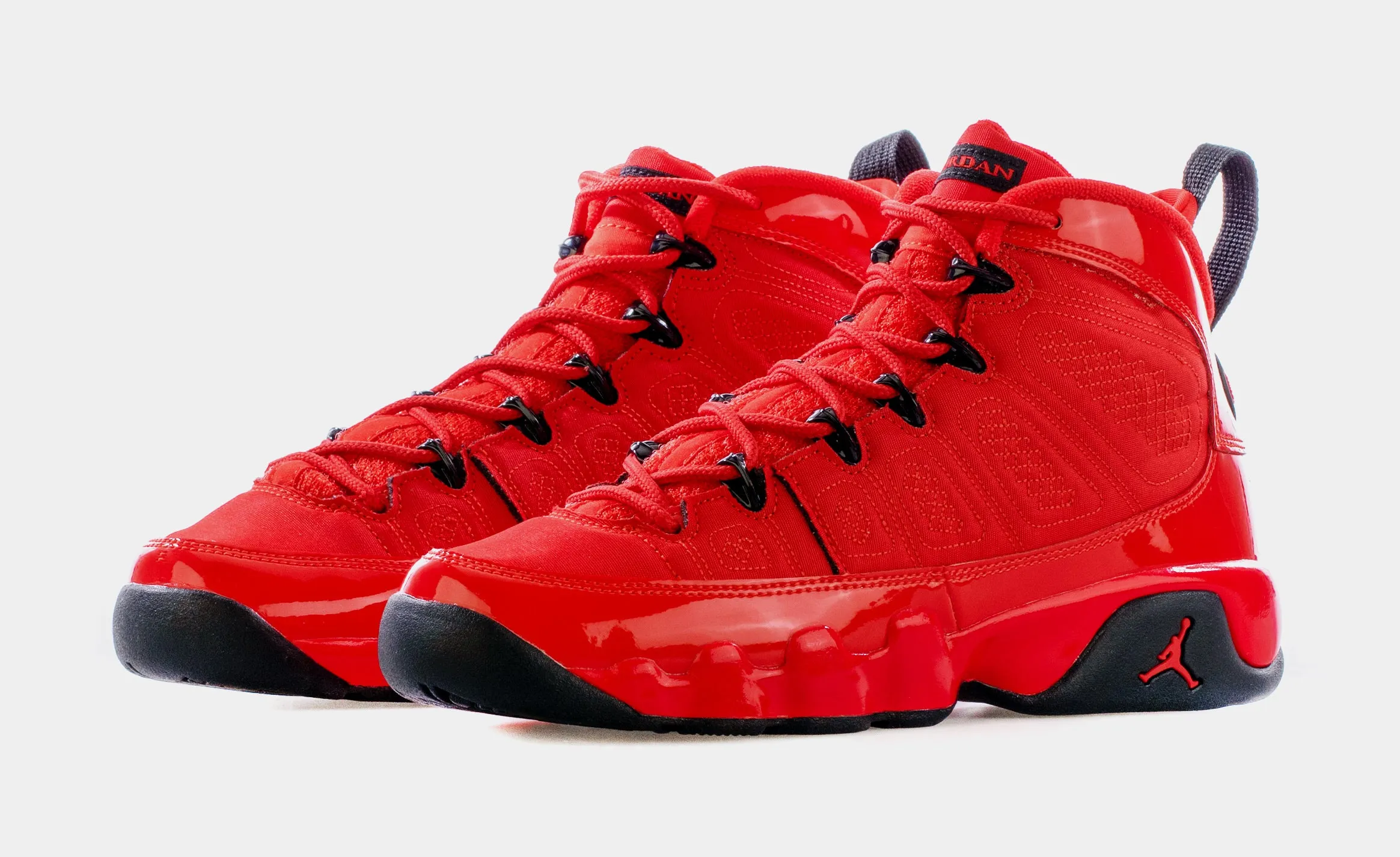 Air Jordan 9 Retro Chile Red Grade School Lifestyle Shoes (Red)