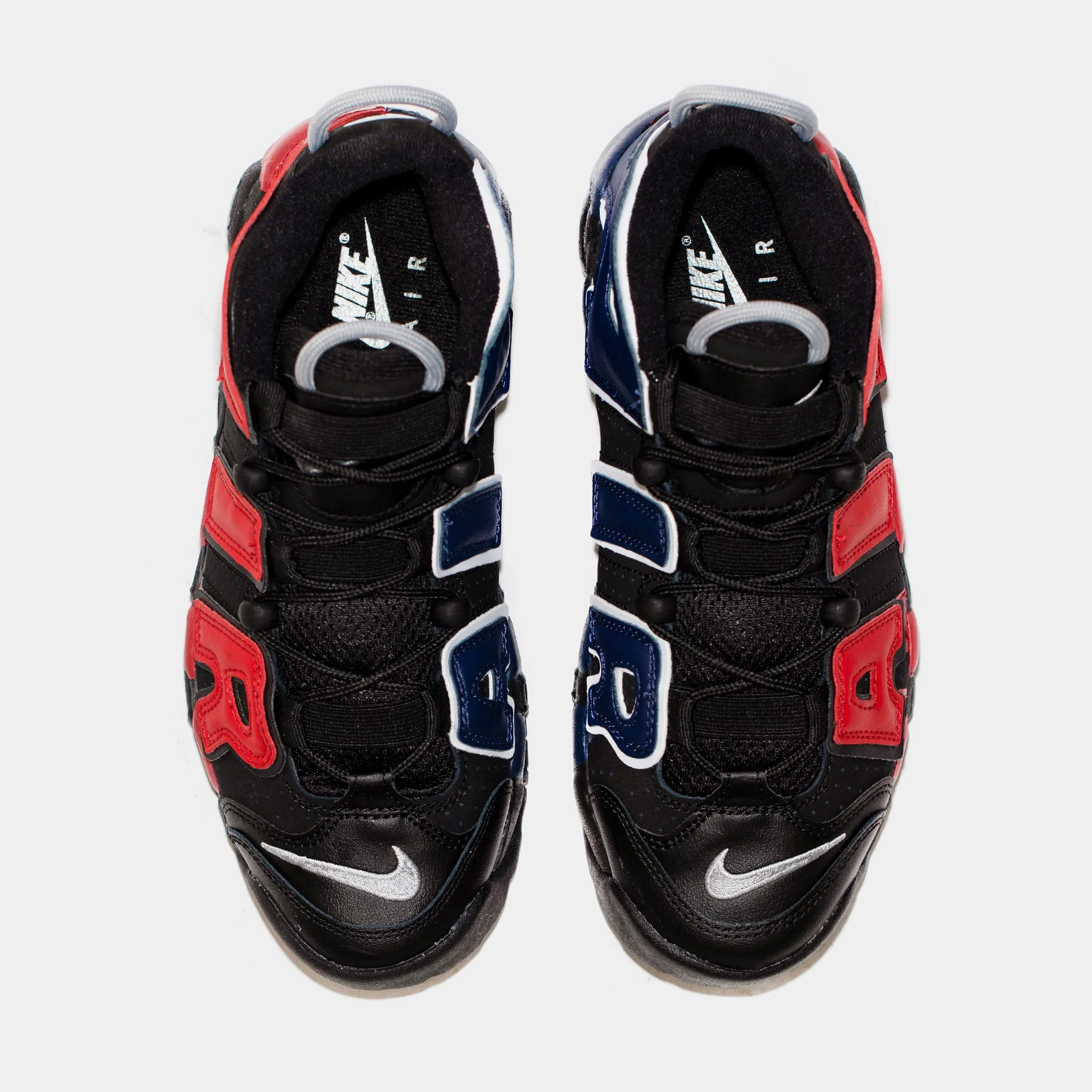 Air More Uptempo Grade School Basketball Shoes (Black) Free Shipping