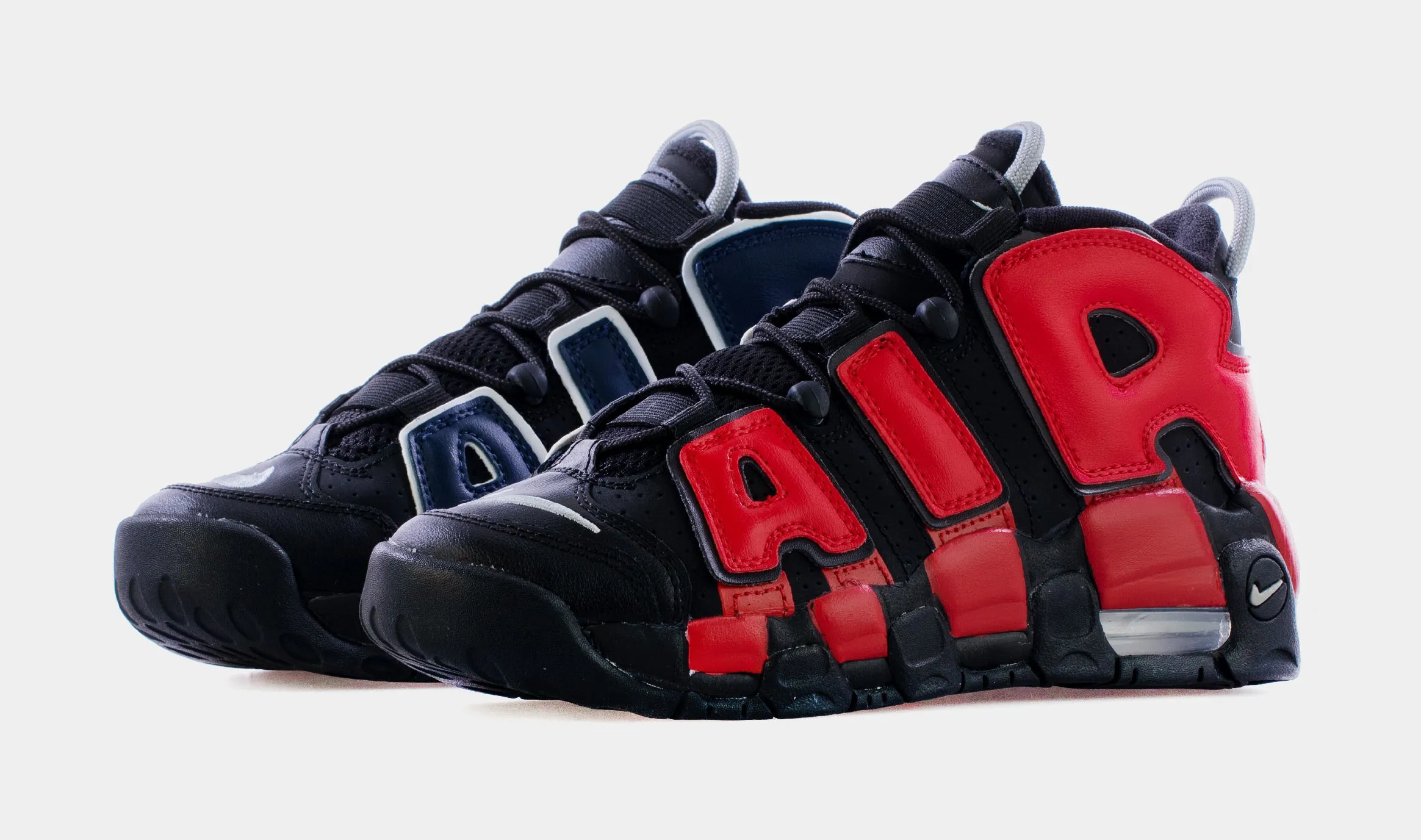 Air More Uptempo Grade School Basketball Shoes (Black) Free Shipping