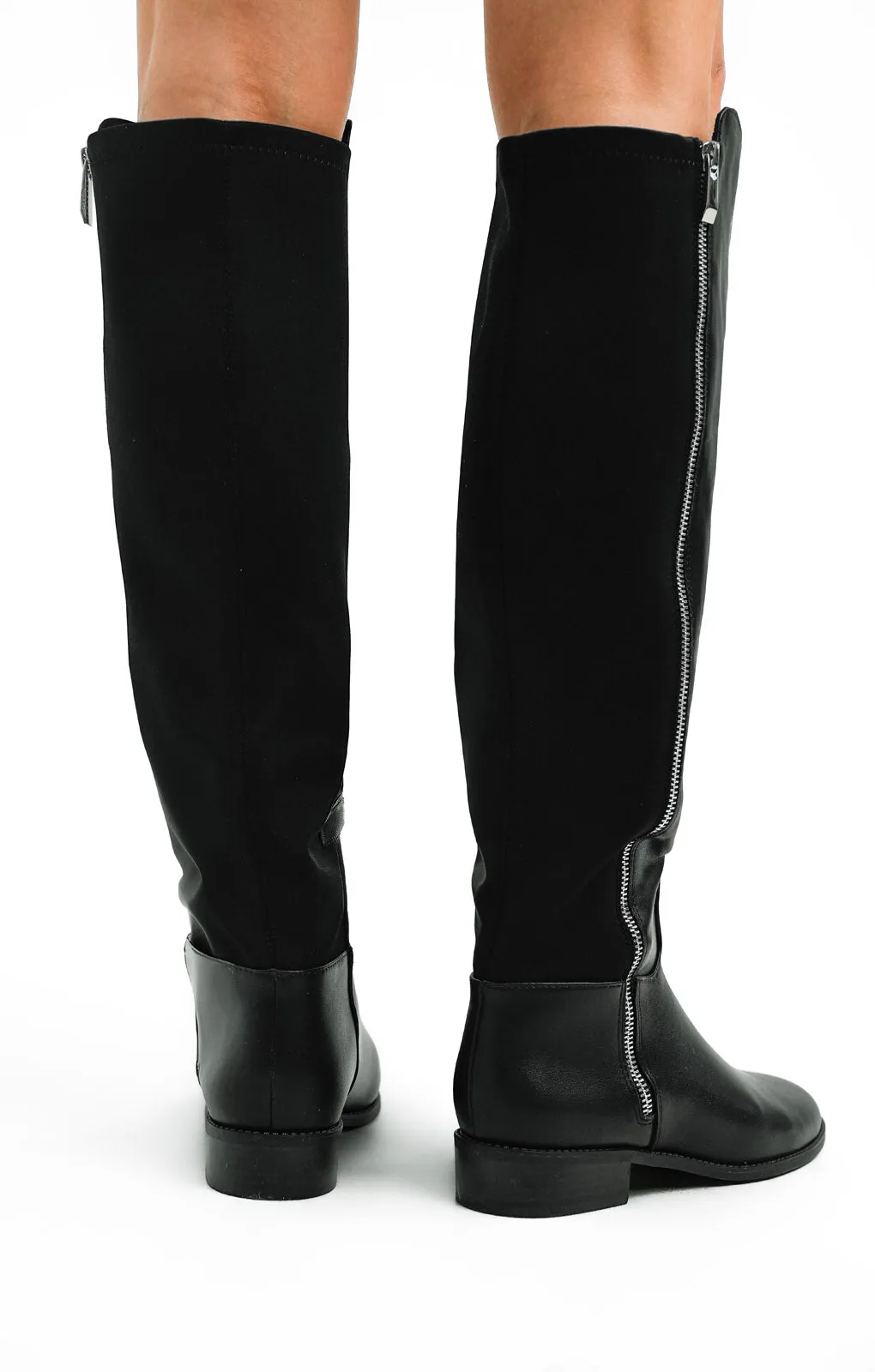 ALDO Aahliyah Flat Knee Boots In Black