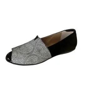 BeautiFeel Rhea 2261 Black/White Mosaic Women's Loafers