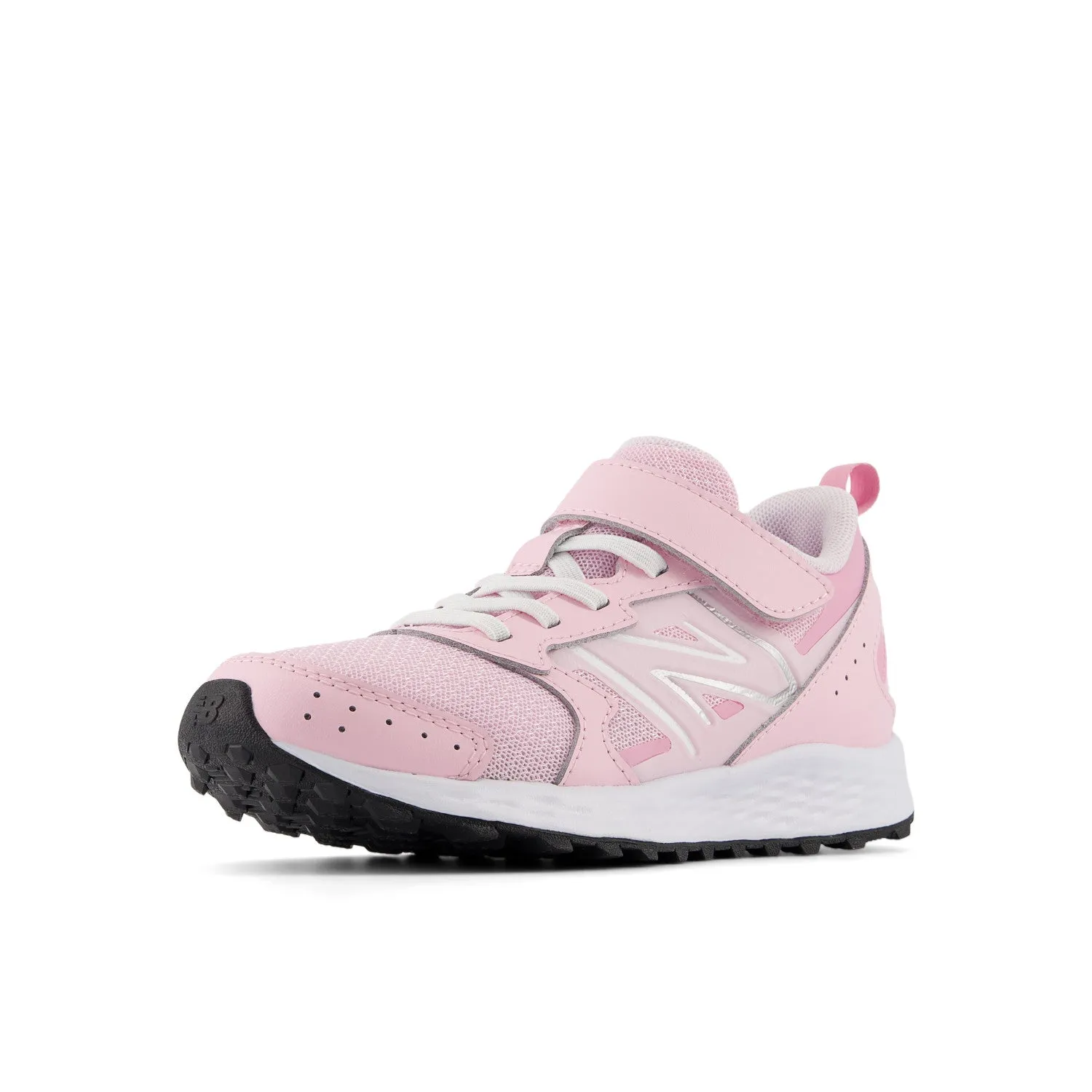 Big & Little Kid's New Balance Fresh Foam 650 Bungee Lace with Top Strap Color: Light Raspberry with Pink Sugar