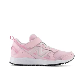 Big & Little Kid's New Balance Fresh Foam 650 Bungee Lace with Top Strap Color: Light Raspberry with Pink Sugar