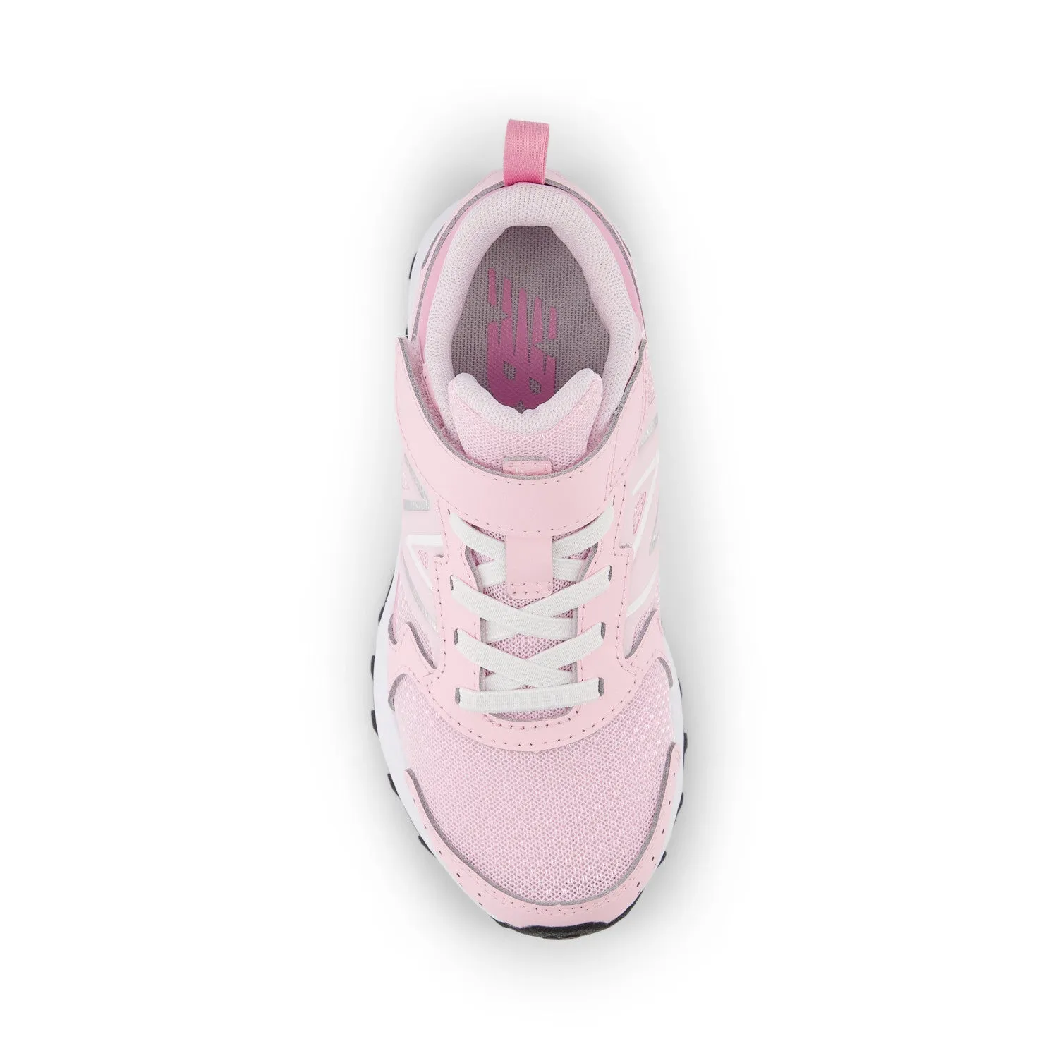 Big & Little Kid's New Balance Fresh Foam 650 Bungee Lace with Top Strap Color: Light Raspberry with Pink Sugar