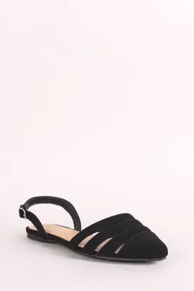 City Classified Nubuck Slingback Flat