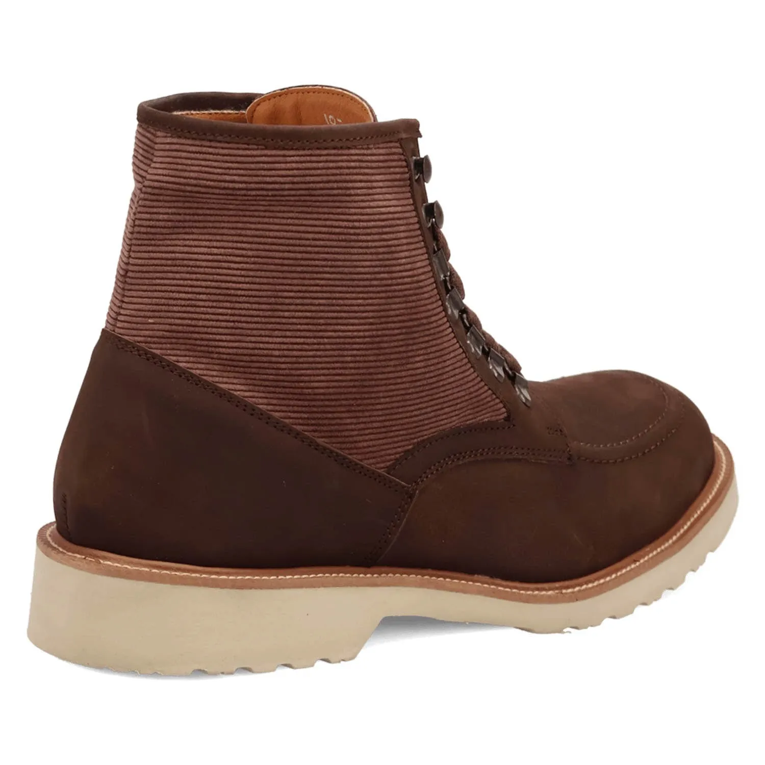 Dingo Mens Carlsbad Brown/Tan Leather Ankle Boots