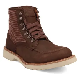 Dingo Mens Carlsbad Brown/Tan Leather Ankle Boots