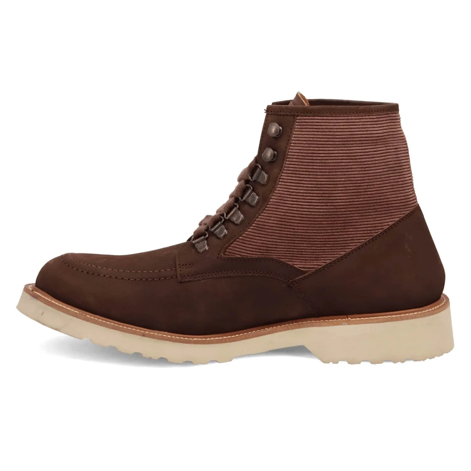 Dingo Mens Carlsbad Brown/Tan Leather Ankle Boots