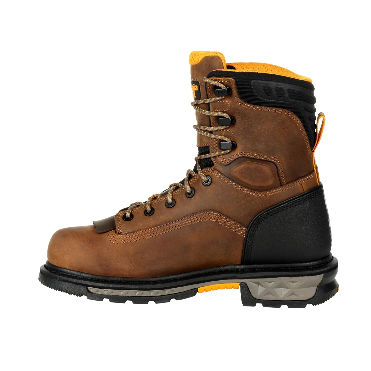 Georgia Mens Black/Brown Leather CarboTec WP LTX Work Boots