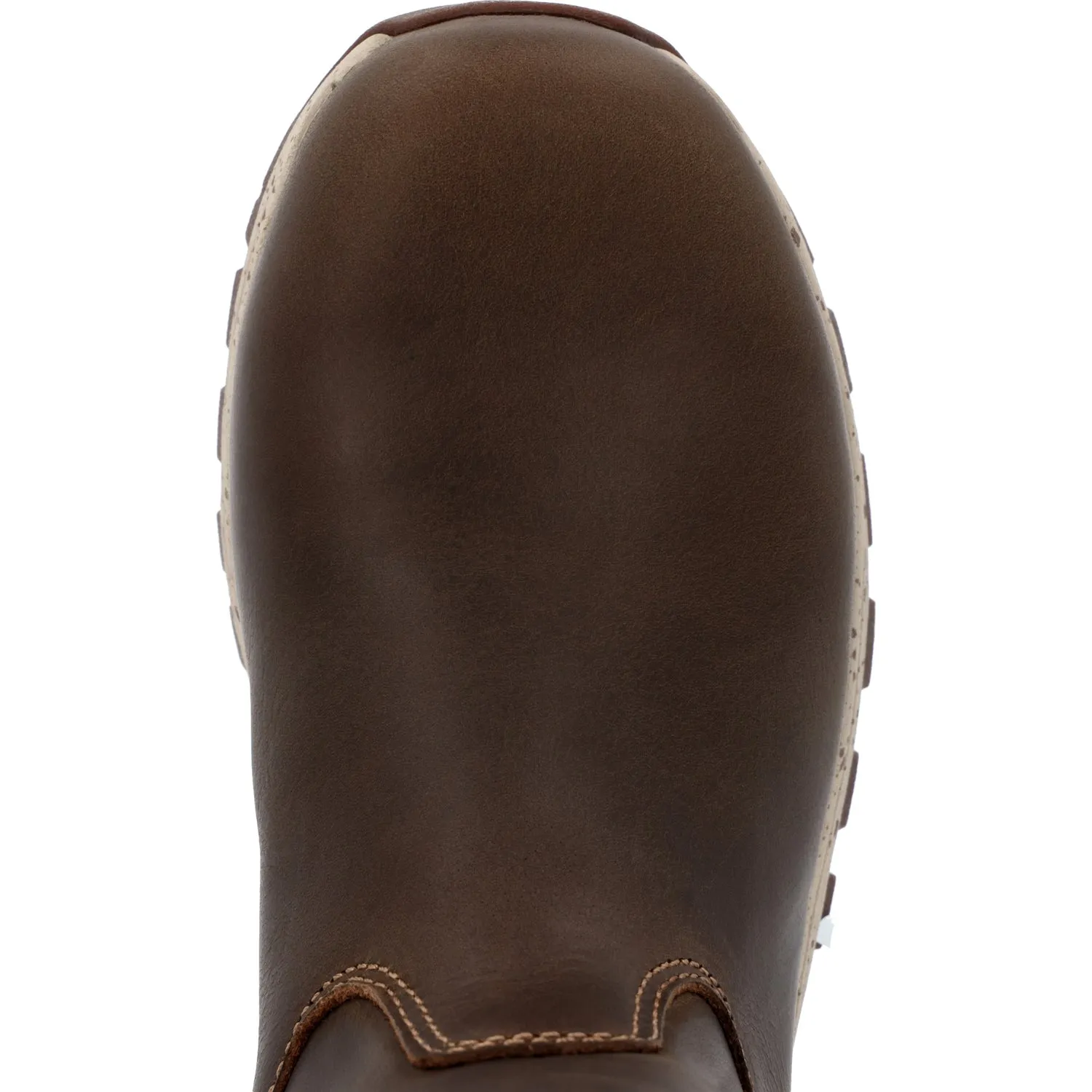 Georgia Mens Eagle Trail Pull-On AT Brown Leather Work Boots