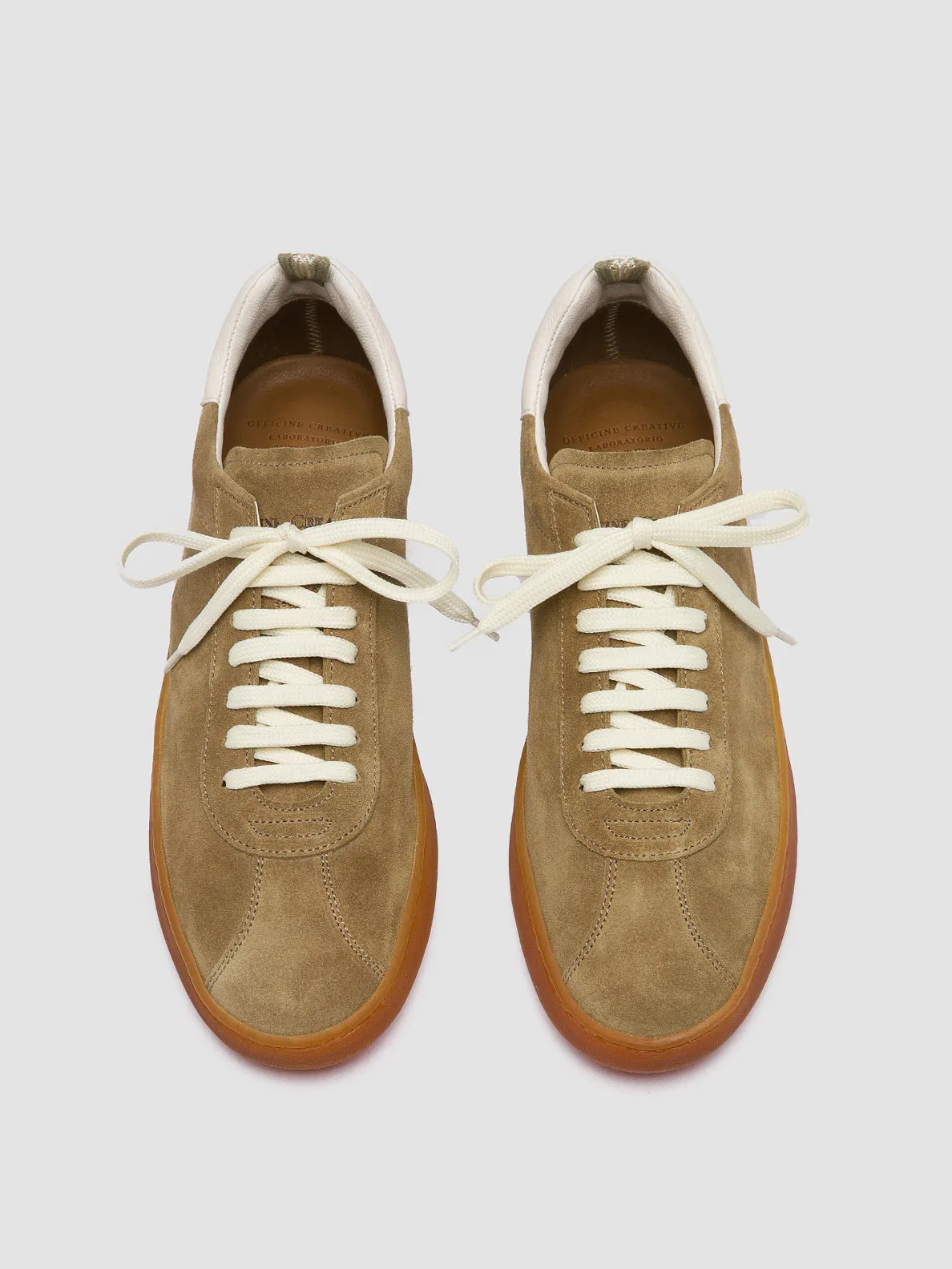 HALO 001 - Brown Leather and Suede Low Top Sneakers