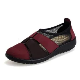 Hollow Out Breathable Stitching Casual Soft Flats