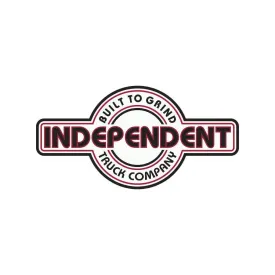 Independent Bauhaus White Sticker 4"