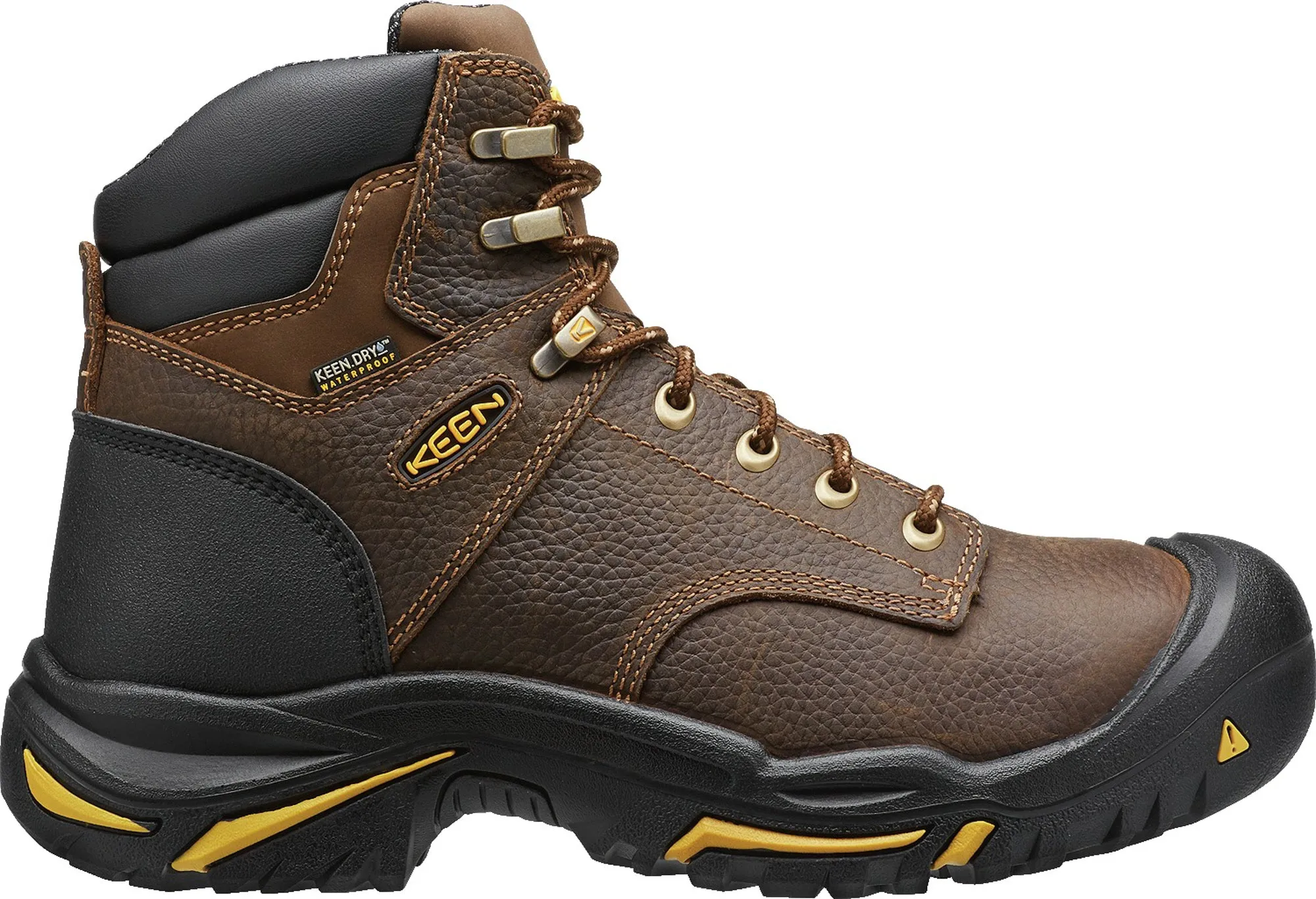 Keen Utility Cascade Brown Mens Mt Vernon 6in WP Nubuck Work Boots