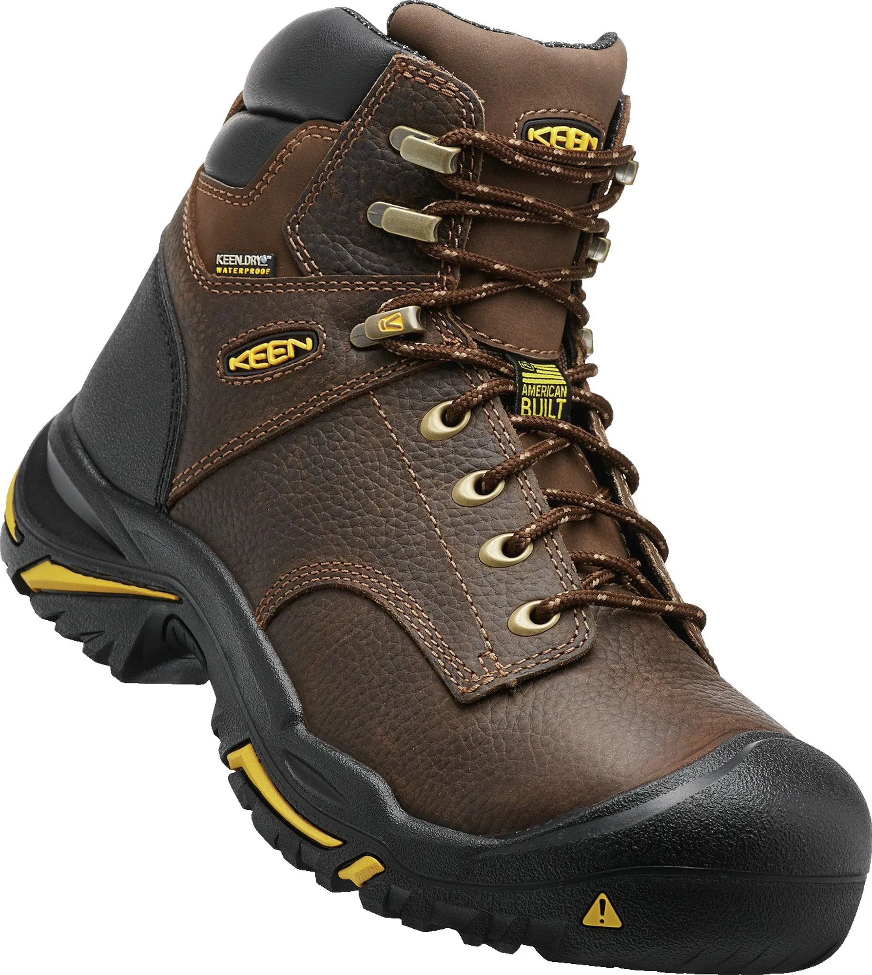 Keen Utility Cascade Brown Mens Mt Vernon 6in WP Nubuck Work Boots