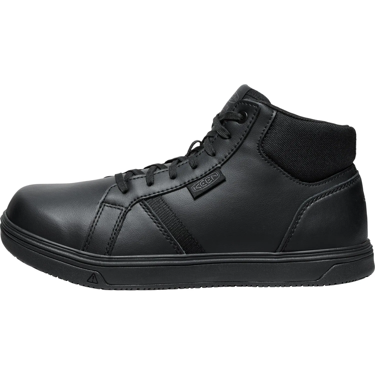 Keen Utility Mens Kenton Mid PTC Soft Toe Black Leather Work Boots