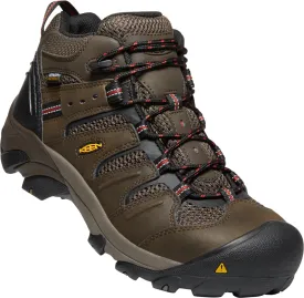 Keen Utility Mens Lansing Mid WP Cascade Brown/Brindle Leather Work Boots