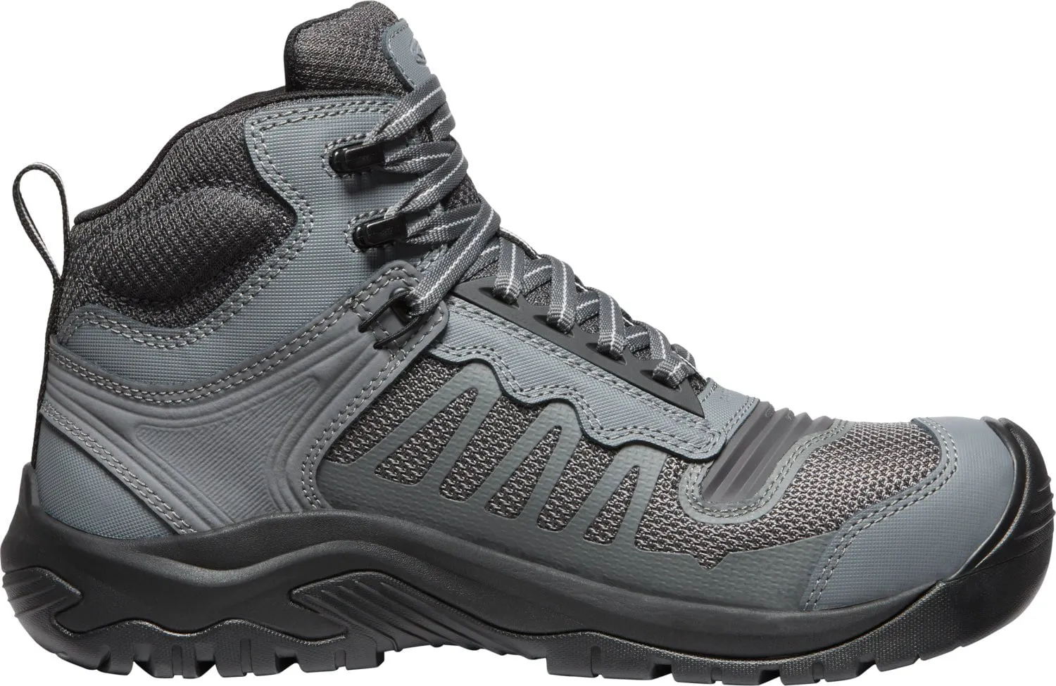 Keen Utility Mens Reno Mid KBF WP Magnet/Black Leather Work Boots