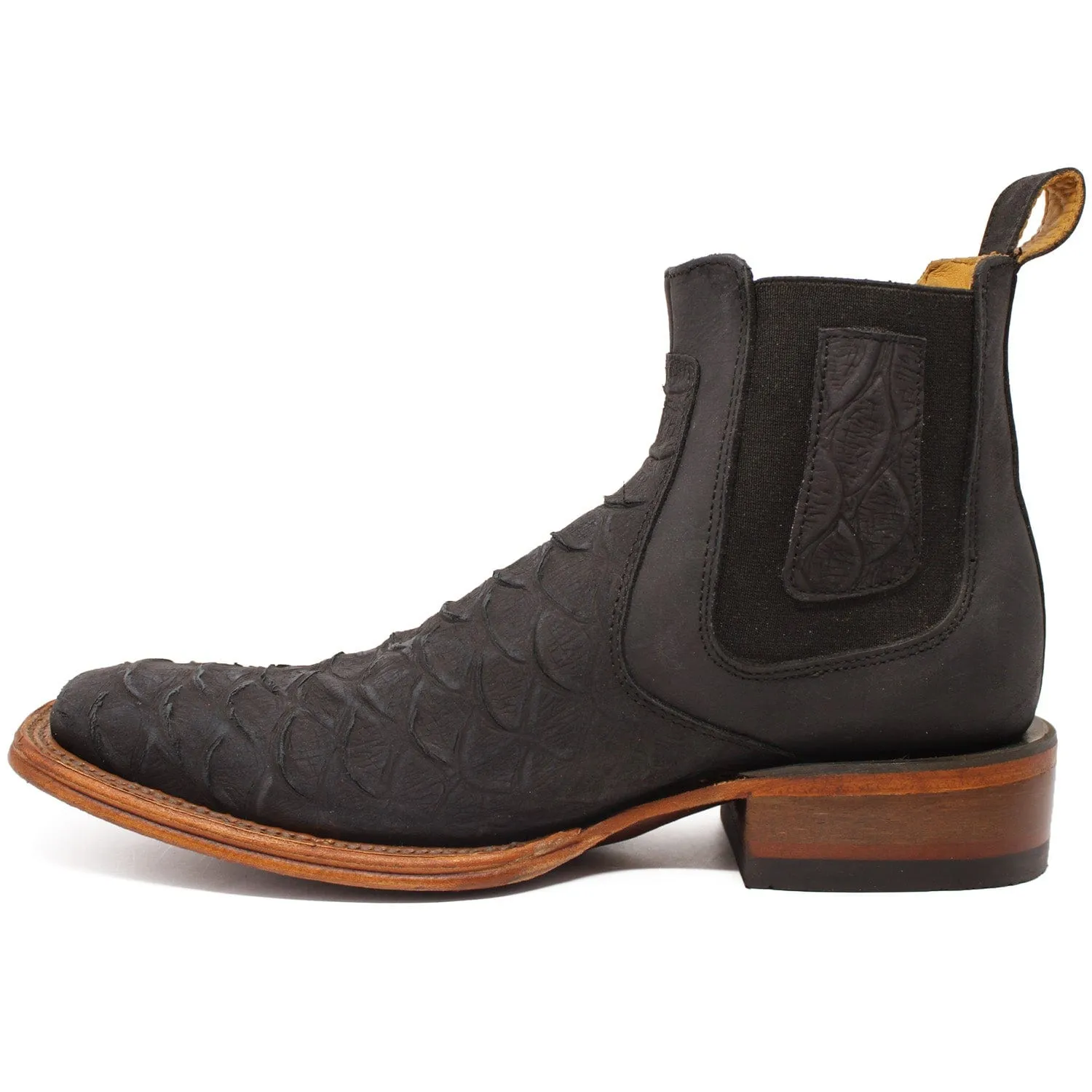 Men´s Quincy Square Toe Ankle Boots Python Print Q82B5705