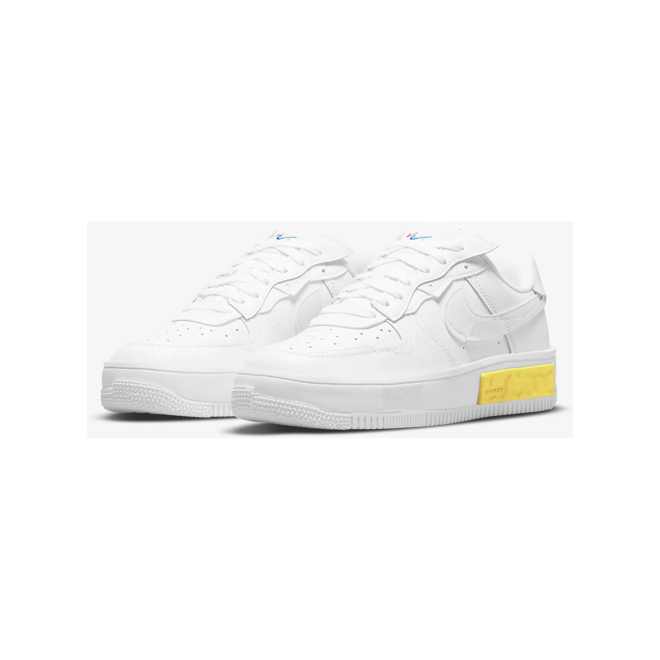 Nike Women's Air Force 1 Fontanka Shoes - Summit White / Photon Dust / Opti Yellow