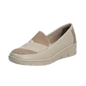 Rieker 53785-60 Beige Women's Loafers