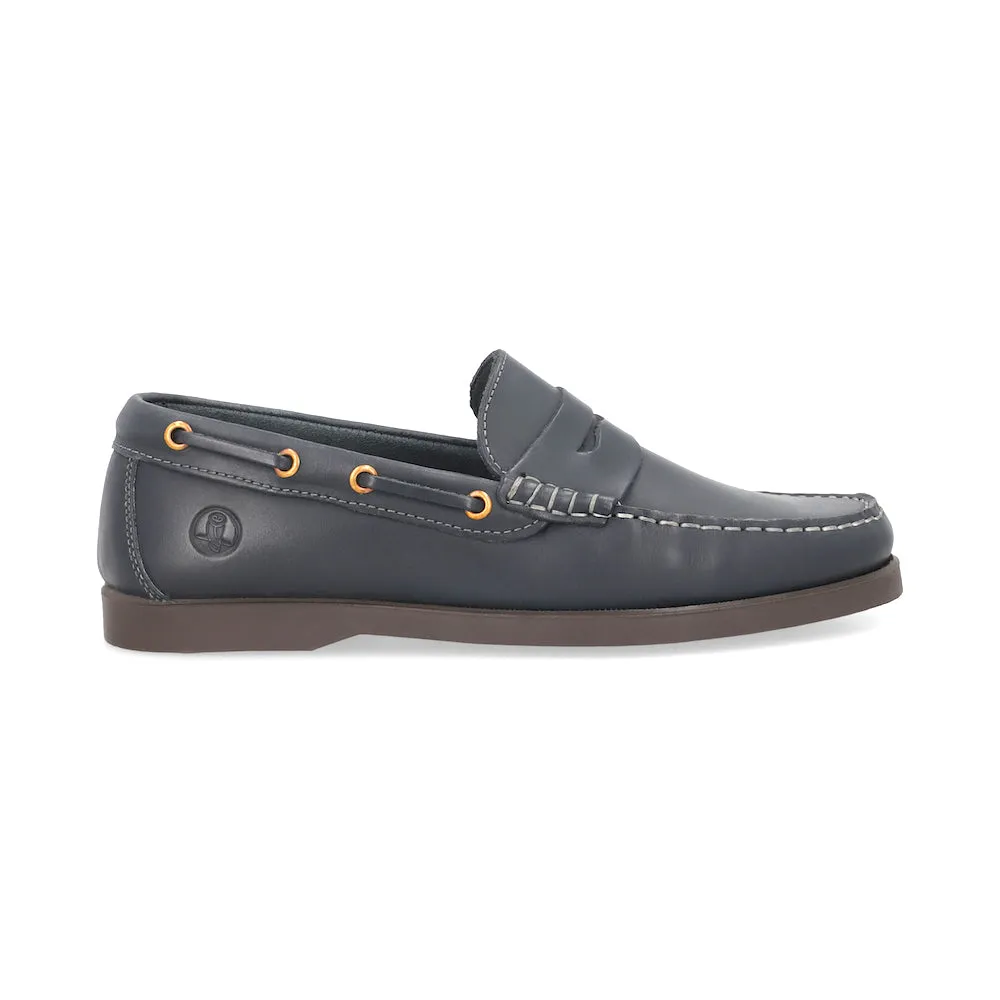 Sea Blue Monaco Penny Loafers