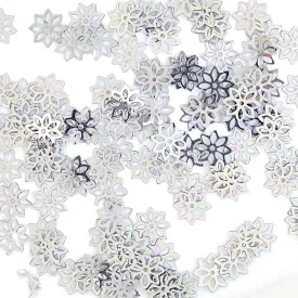 Sequins - Flower - 9mm - Flat - Steel Grey (S156)