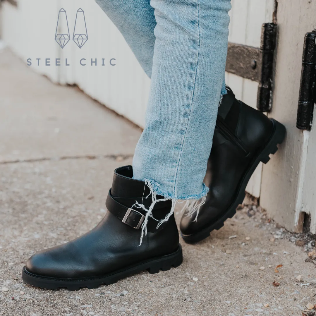 The Black Boot - Steel Toe Boot for Women