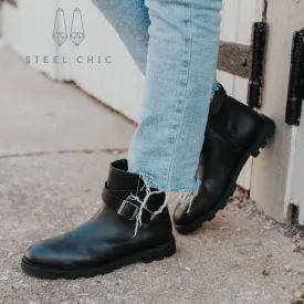 The Black Boot - Steel Toe Boot for Women