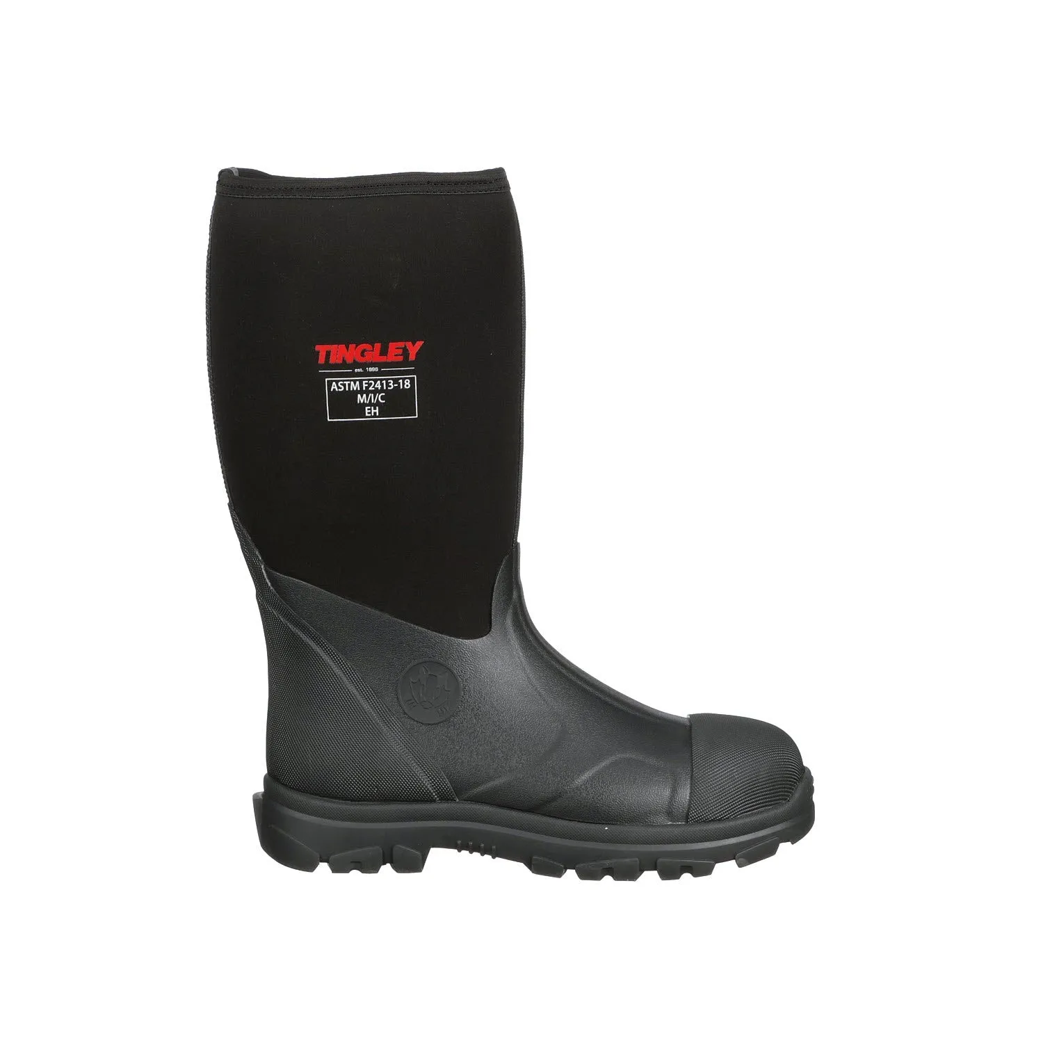 Tingley Rubber Badger 15" Boots Steel Toe Knee Boot - Black