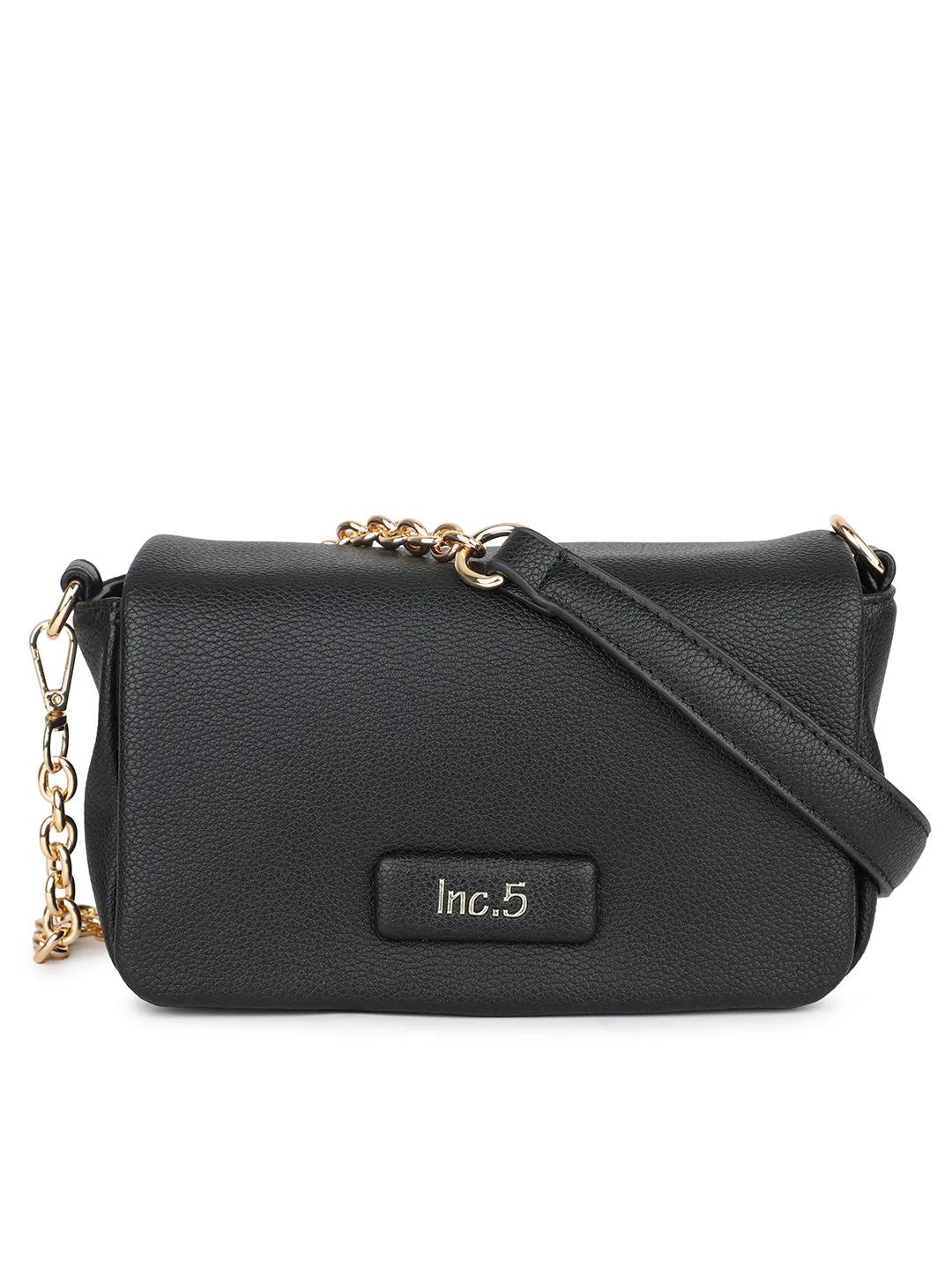 Women Black Solid Sling Bag