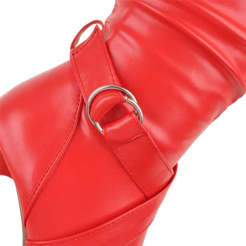 Women knee-high Boots Thin High Heels Winter